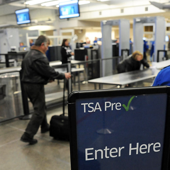 Jan. 24, 2012 - Minneapolis, Mn, U.S. - The Transportation Security Administration (TSA) introduced the new TSA Preaa¢ lane at Minneapolis-St. Paul International Airport on Tuesday January 24, 2011 .   The new screening lane is located at  check po